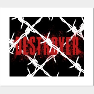 Destroyer Cool Word Art Aesthetic Design Posters and Art